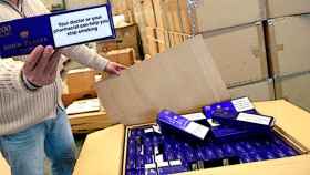 Almacén con cajas de tabaco de contrabando procedentes de Andorra / EFE