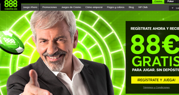 El actor Carlos Sobera hace publicidad de un casino on line
