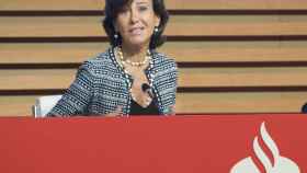 Ana Botín, presidenta del Banco Santander, durante la presentación de resultados de 2018