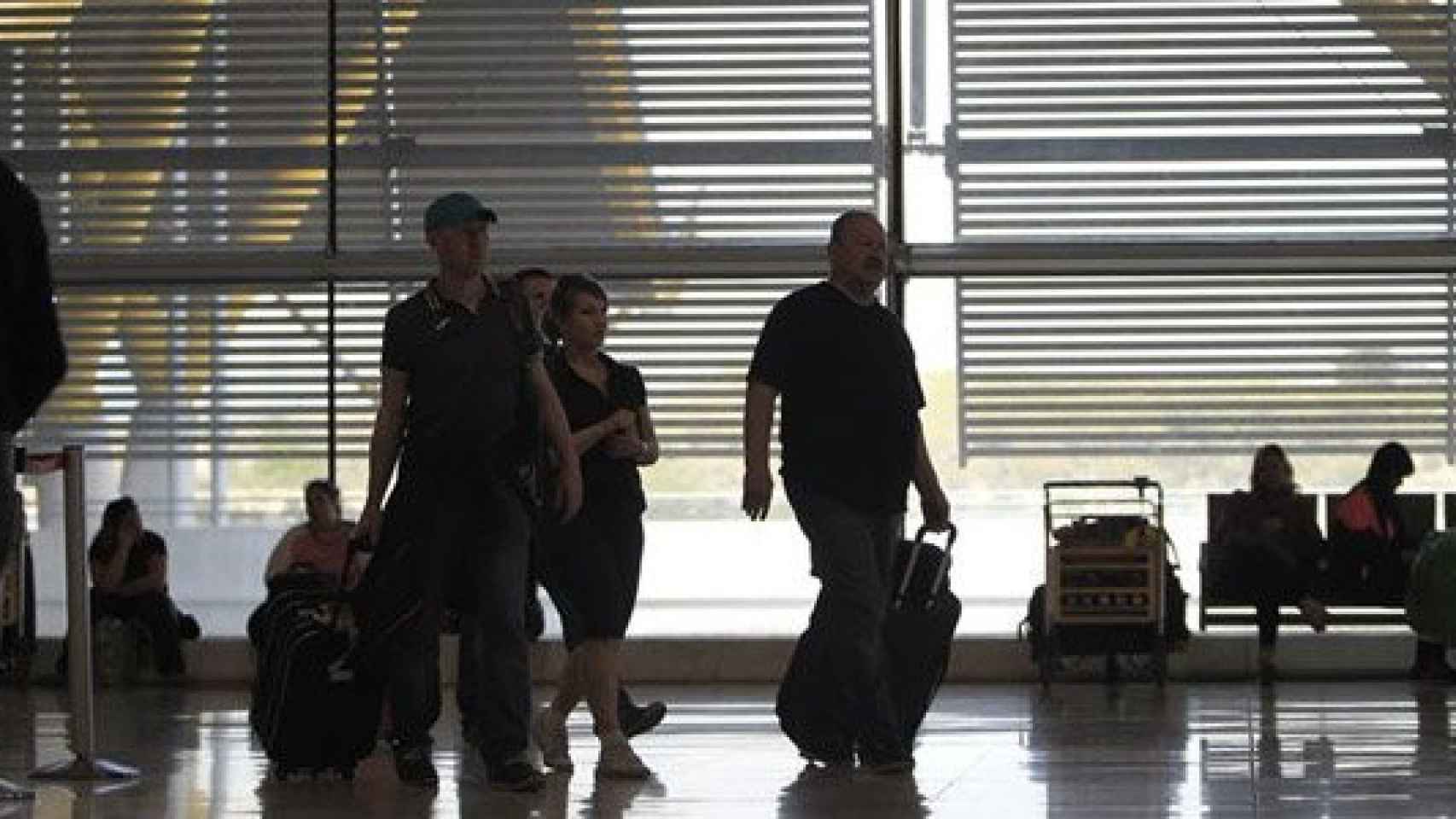 Pasajeros en el aeropuerto de Madrid-Barajas