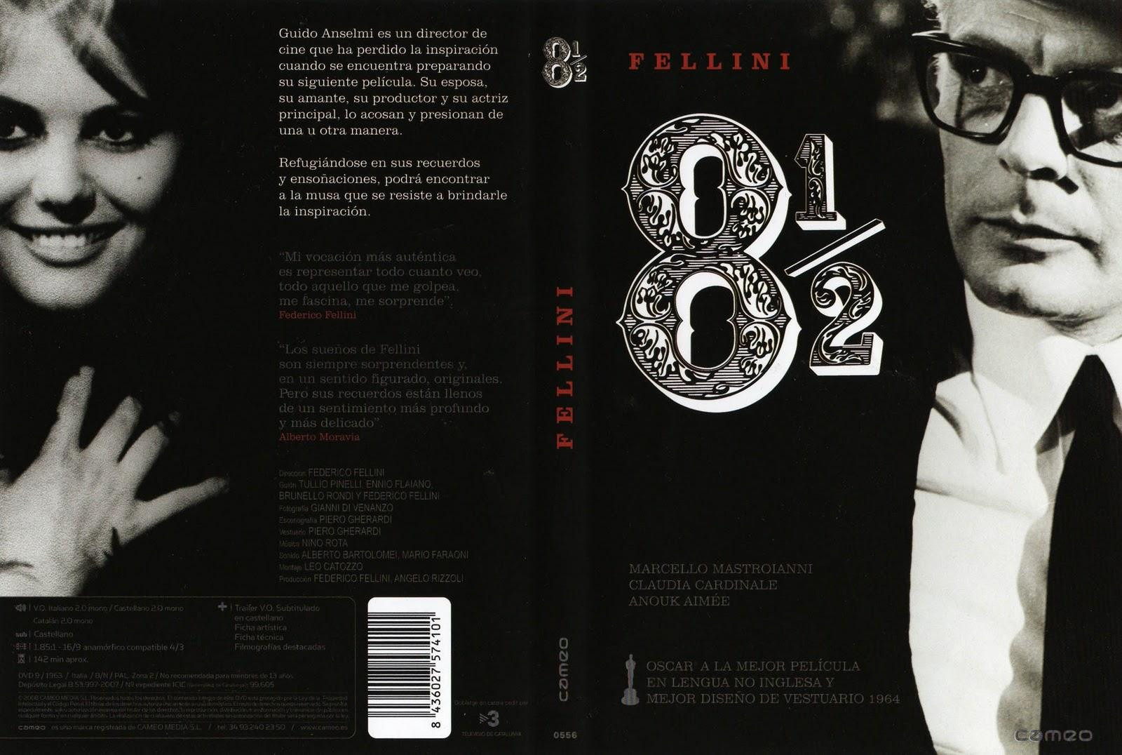 Cartel de la película 'Ocho Y Medio' de Federico Fellini