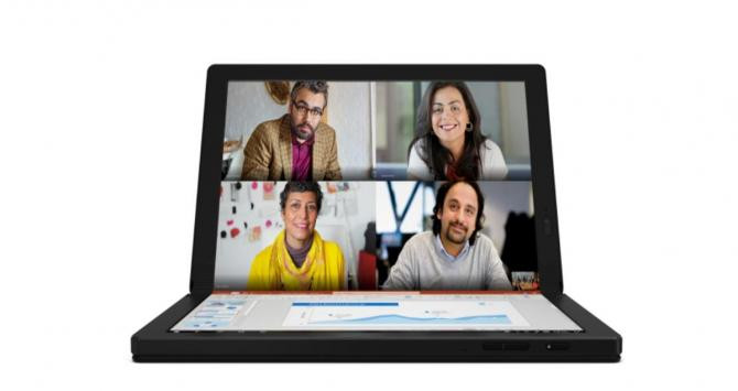Portátil ThinkPad X1 Fold de Lenovo con pantalla flexible / LENOVO