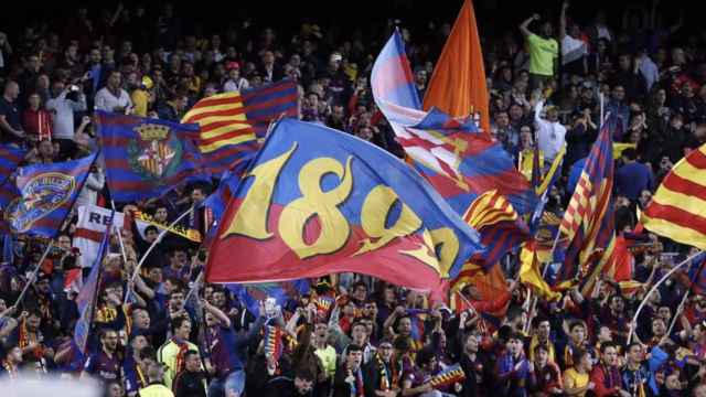 La afición del Barça, en un partido de Liga en el Camp Nou / FCB