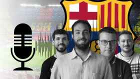 Los miembros de Culemanía, Víctor Malo, Lluís Regàs, Carlos Domínguez y Ángel Álvarez, presentan el podcast de Culemanía / CM