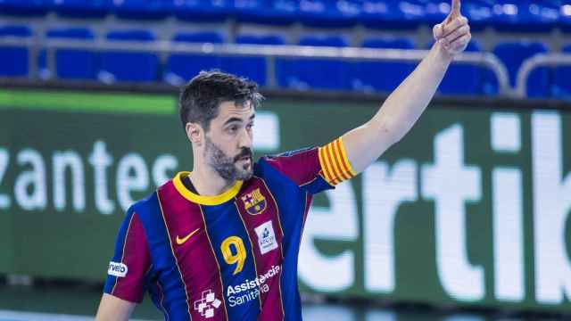 Raúl Entrerríos en un partido del Barça de balonmano / FCB