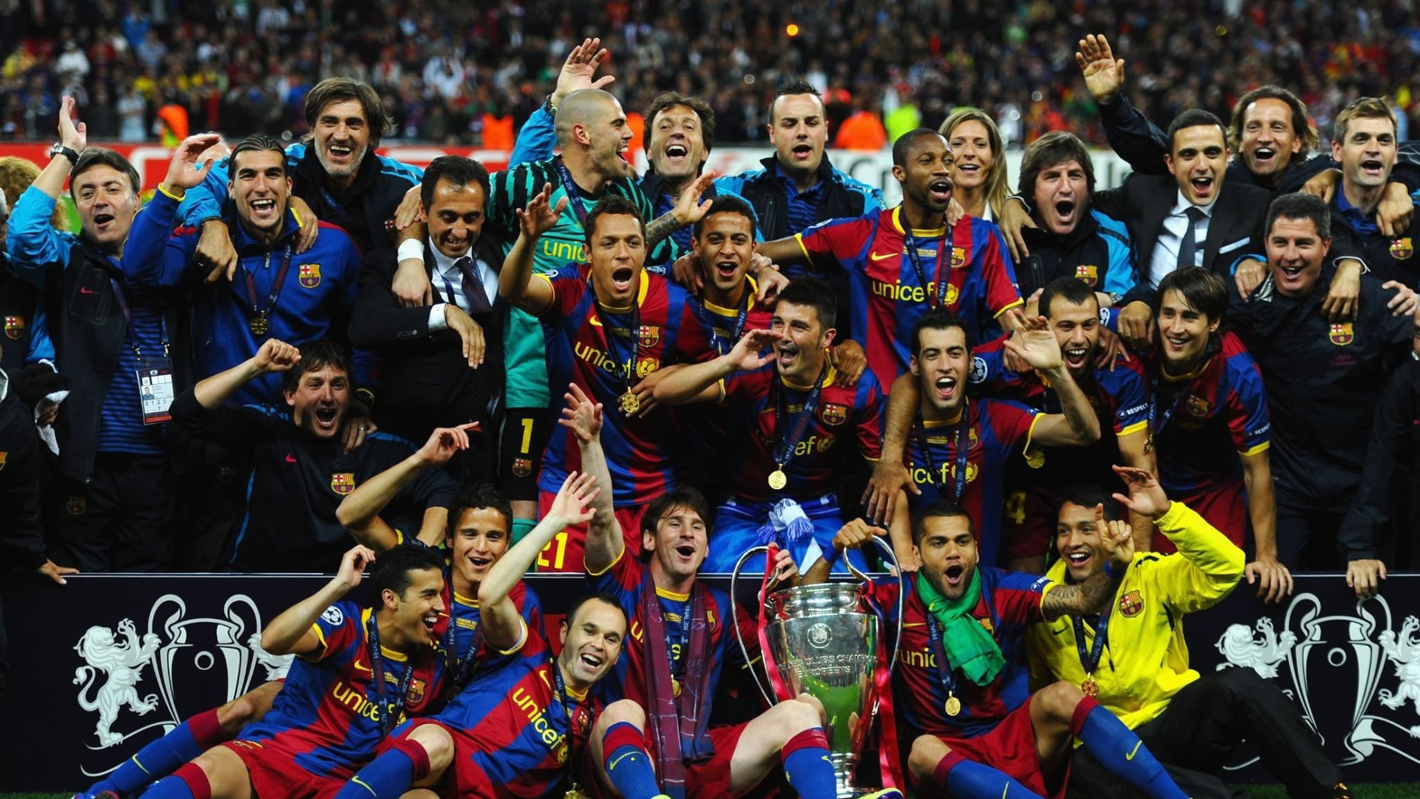 El Barça celebrando la Champions de 2011 / EFE