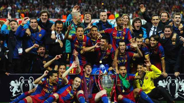 El Barça celebrando la Champions de 2011 / EFE