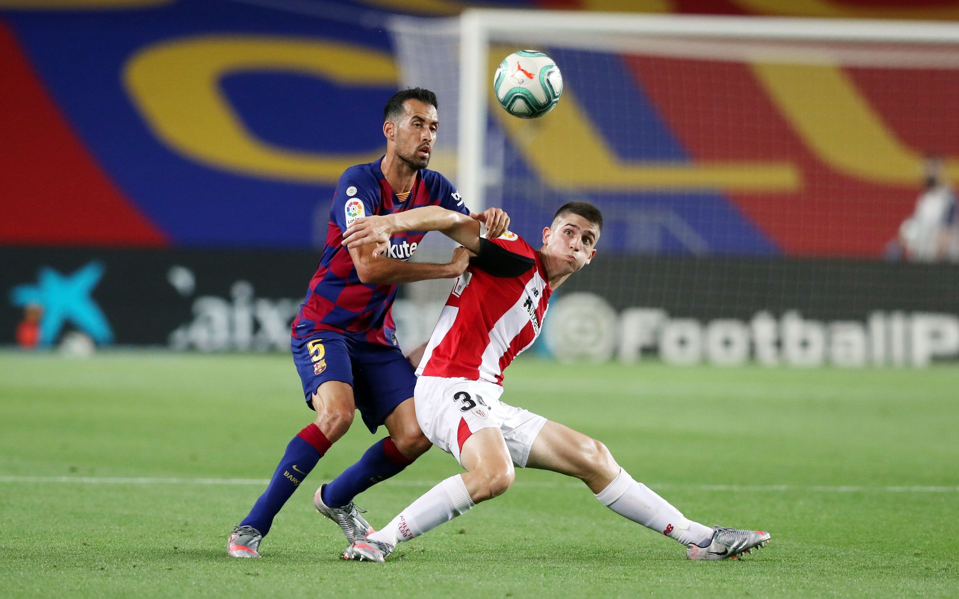 Sergio Busquets durante el partido del Barça contra el Athletic Club / FC Barcelona