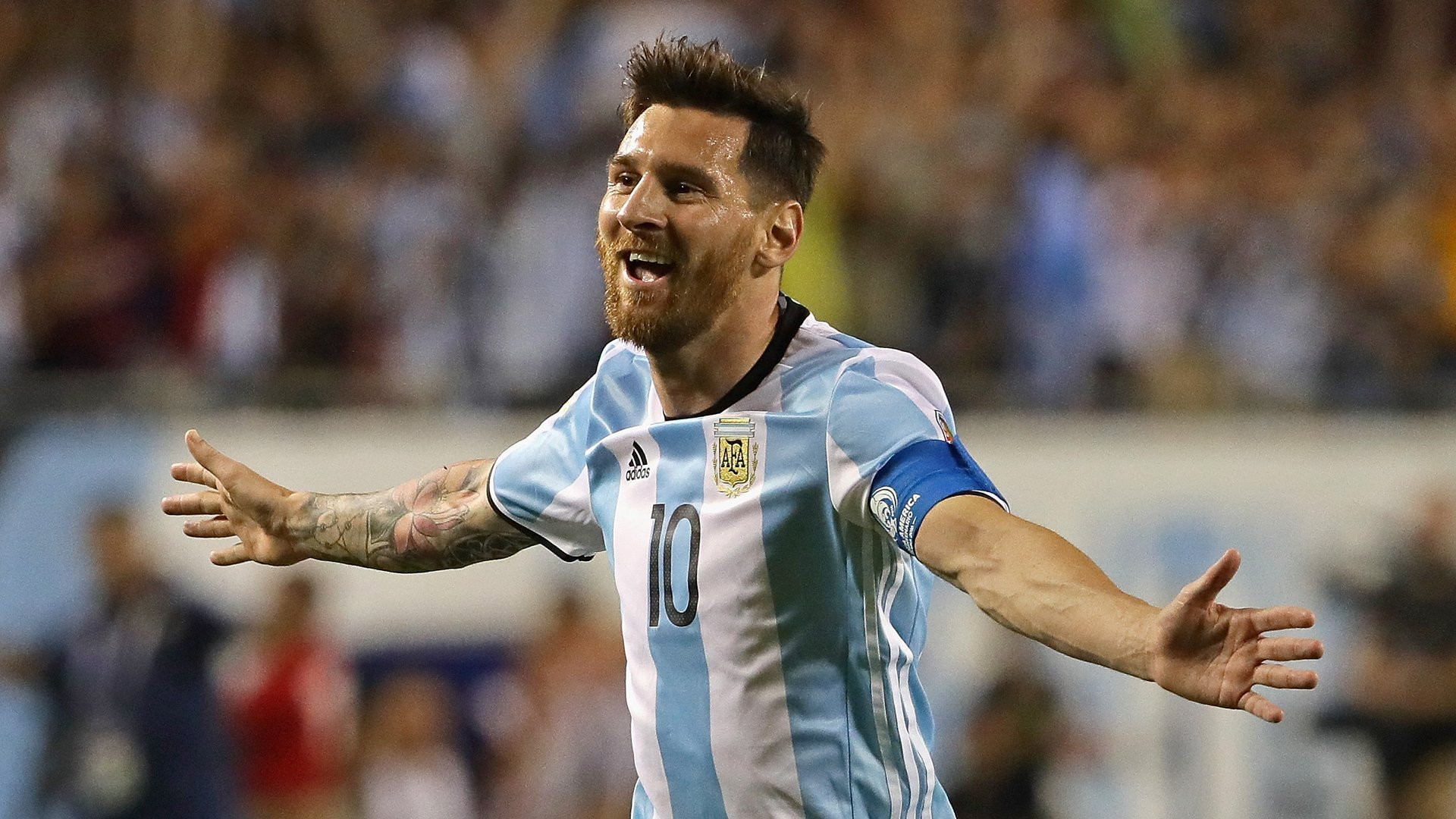 Leo Messi jugando con Argentina /Twitter