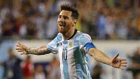 Leo Messi jugando con Argentina /Twitter