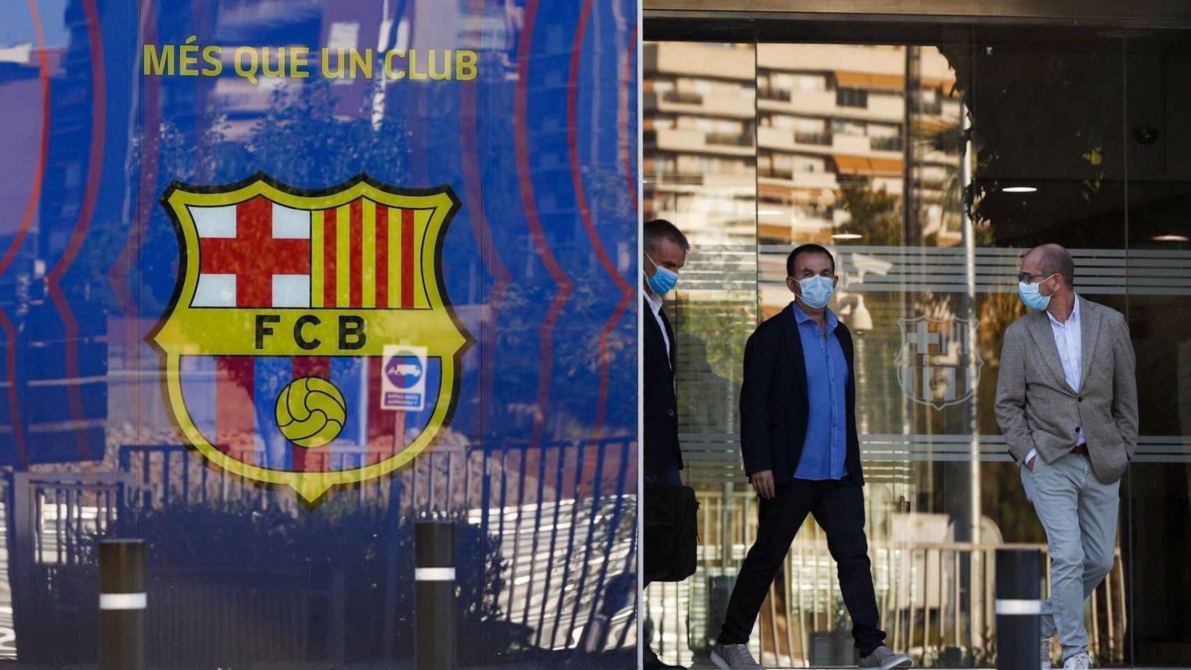 Jordi Farré saliendo de las oficinas del FC Barcelona / EFE