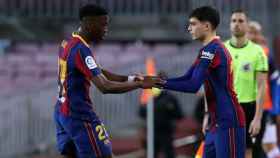 Ilaix Moriba y Pedri, ambos jugadores del Barça nominados al Golden Boy / FC Barcelona