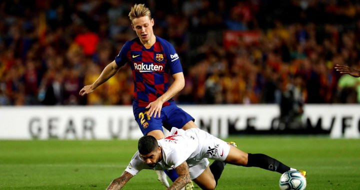 De Jong se luce en el Barça-Sevilla / EFE