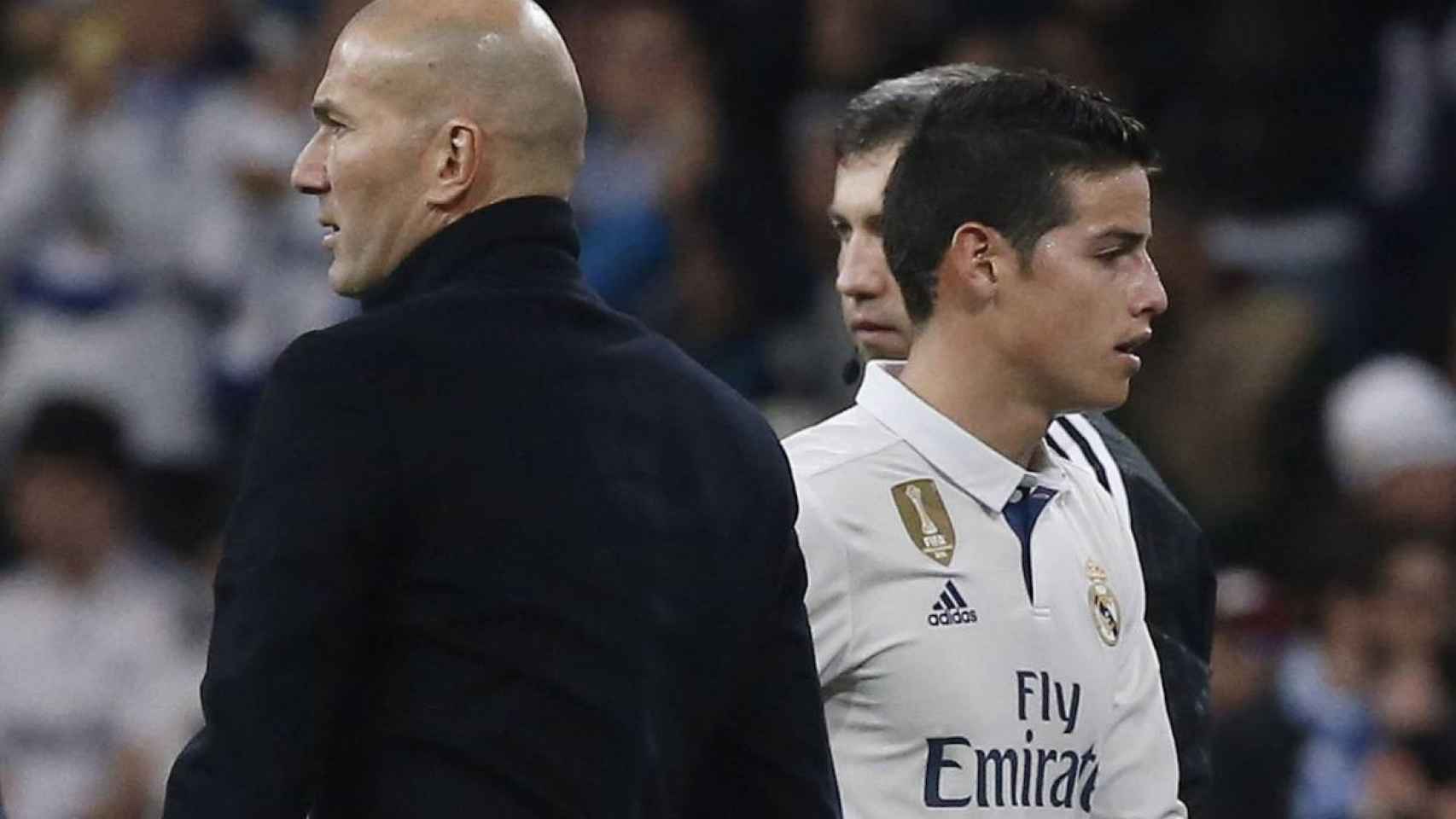 james Rodríguez no acaba de convencer a Zidane | EFE
