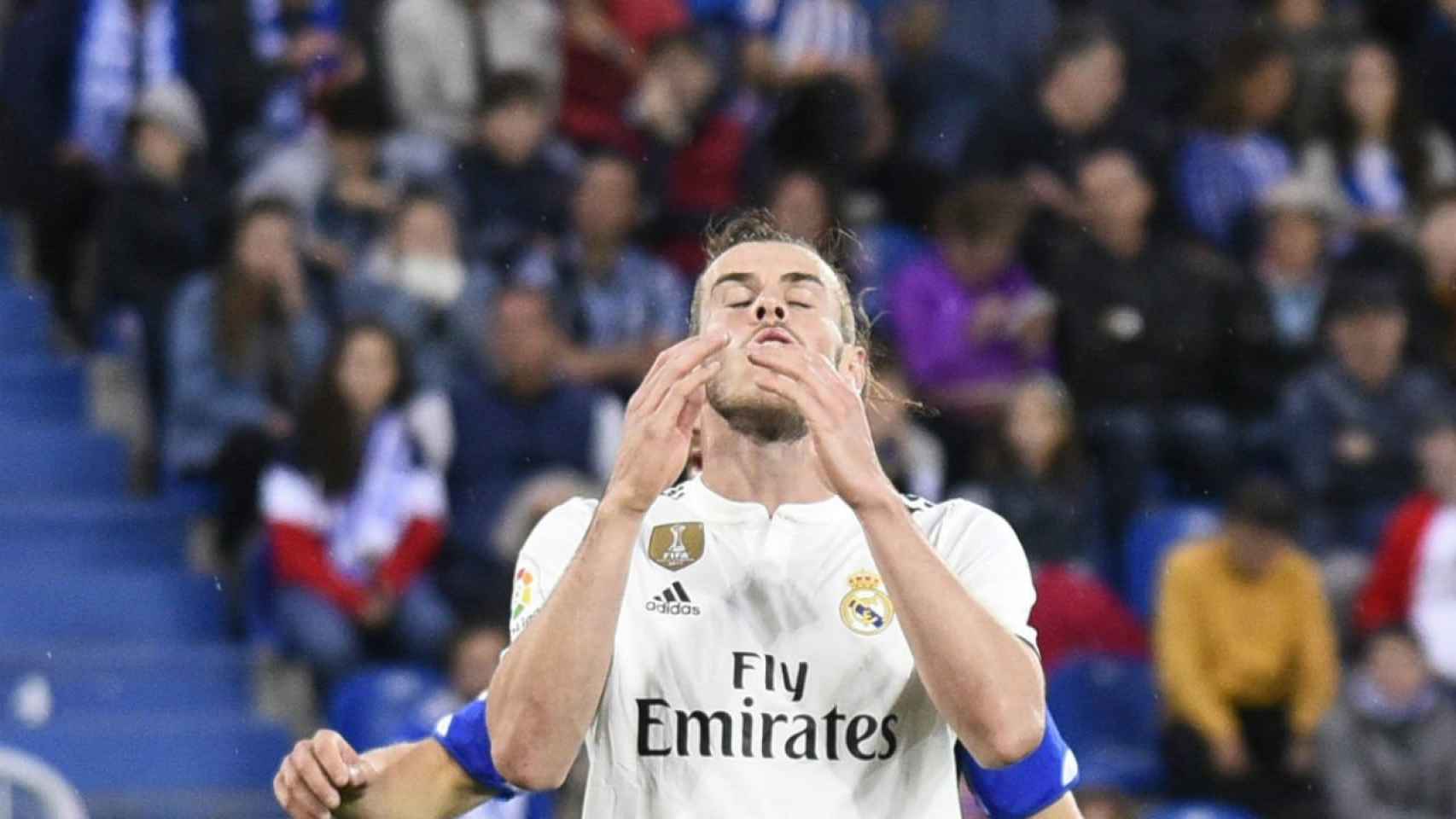 Gareth Bale lamenta una ocasión fallada con el Real Madrid / EFE