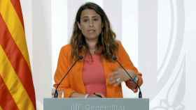 La portavoz de la Generalitat, Patrícia Plaja, en rueda de prensa / CG
