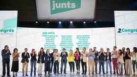 Los dirigentes de Junts per Catalunya despiden a Carles Puigdemont y Jordi Sànchez como máximos dirigentes de la formación independentista / JXCAT