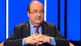 Miquel Iceta, primer secretario del PSC, en la entrevista en TV3 / CCMA