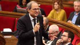 El presidente de la Generalitat Quim Torra en el Parlament / CG