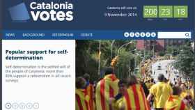 Catalonia Votes, nueva página web lanzada por la Generalidad para buscar apoyos internacionales al referéndum independentista que promueve