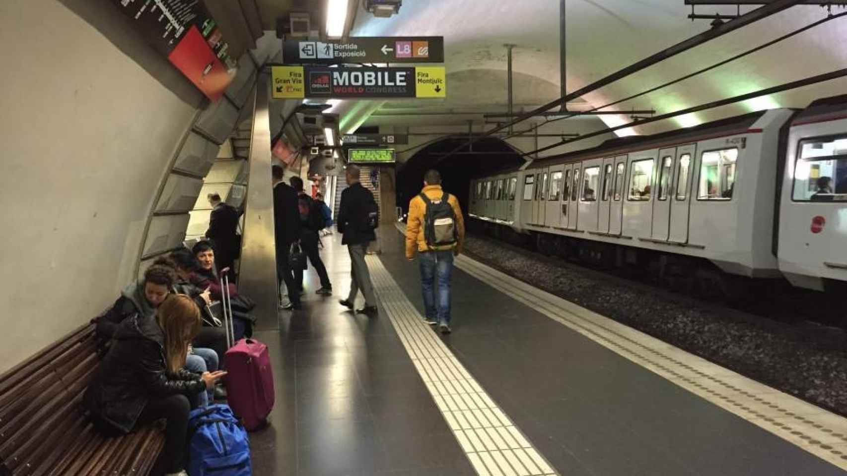 Imagen de la parada Espanya de la línea 1 del metro de Barcelona / CG