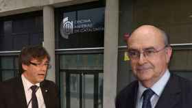 Carles Puigdemont (i), presidente de la Generalitat, ha propuesto al juez Miguel Ángel Gimeno (d) como director de Antifraude.