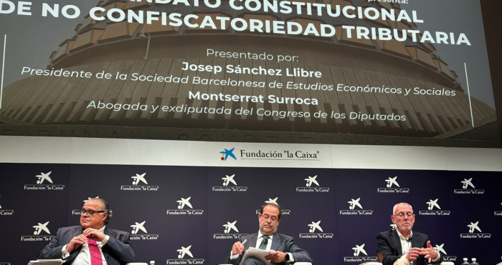 Acto de la Sociedad Barcelonesa de Estudios Económicos y Sociales en Madrid sobre el principio de no confiscatoriedad tributaria / REDES