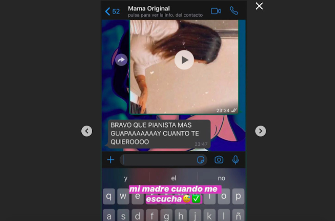 Isabel Pantoja manda un WhatsApp a su hija Chabelita / INSTAGRAM