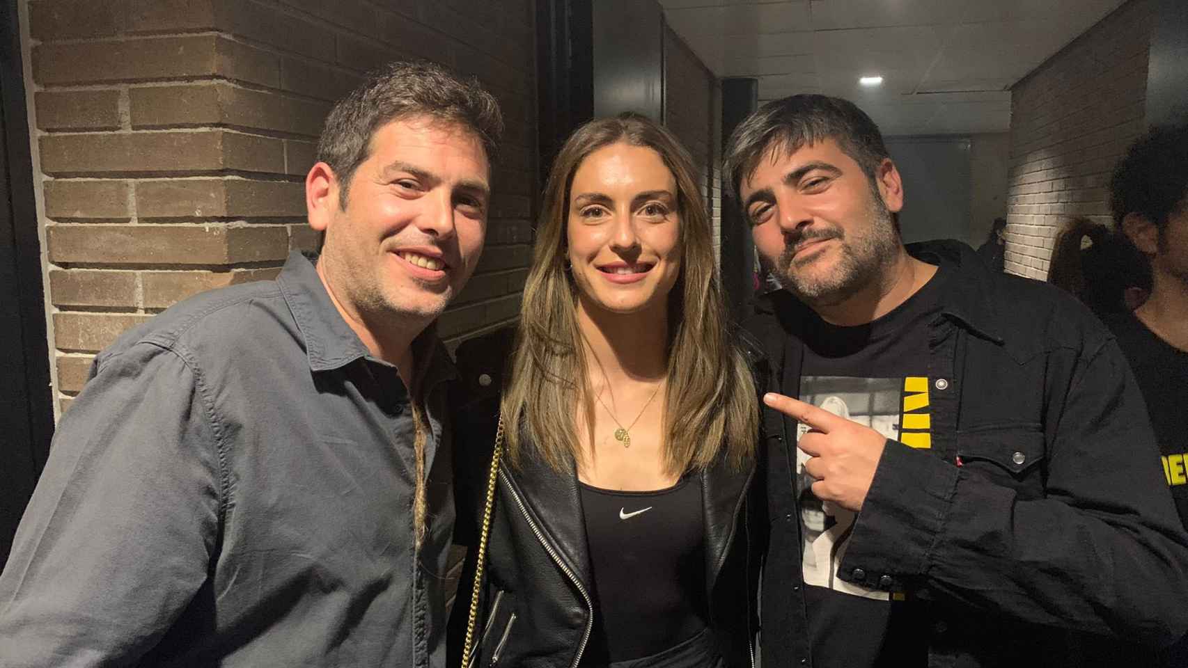 Los hermanos Estopa y Alexia Putellas, en el concierto de C. Tangana / Twitter