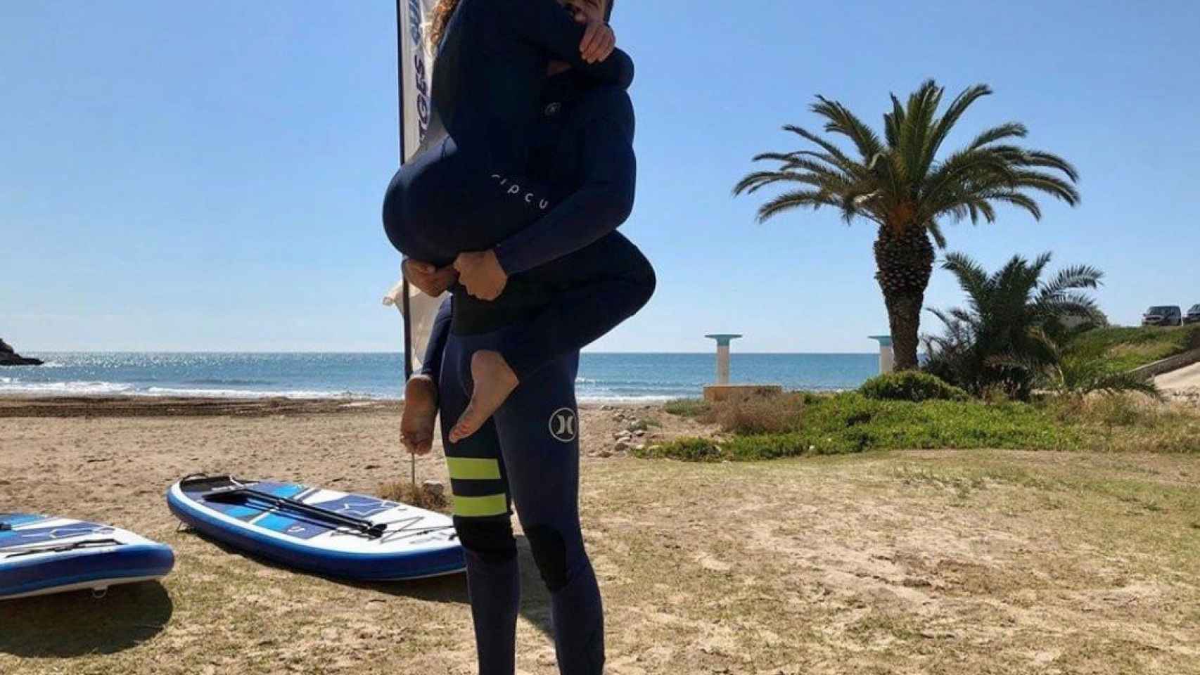 Shakira surf con Piqué