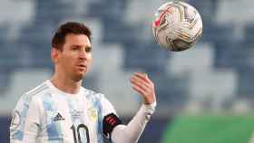 Messi durante el partido de Argentina con Bolivia / EFE