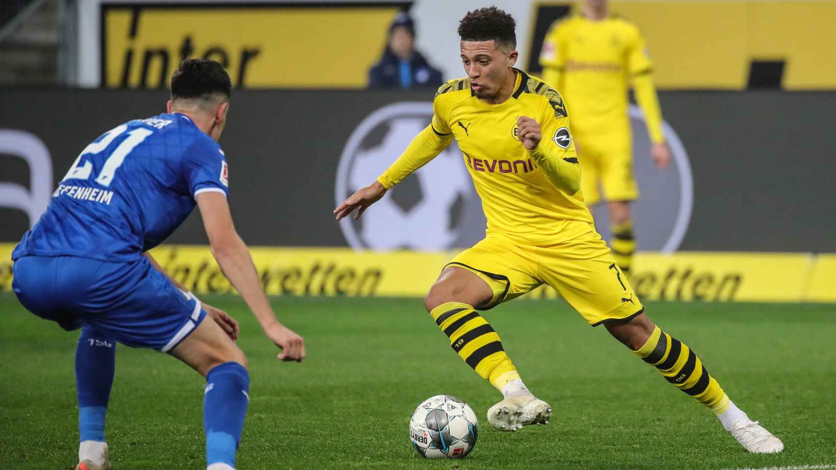 Jadon Sancho, jugador del Borussia Dortmund en partido de Bundesliga / EFE