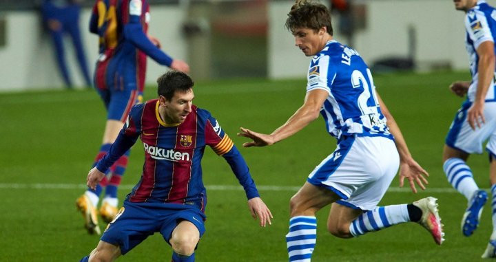 Messi con Le Normand / EFE