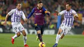 Leo Messi, en una acción ante el Valladolid | EFE