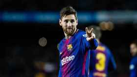 Leo Messi celebrando un gol en partido de Copa del Rey / EFE