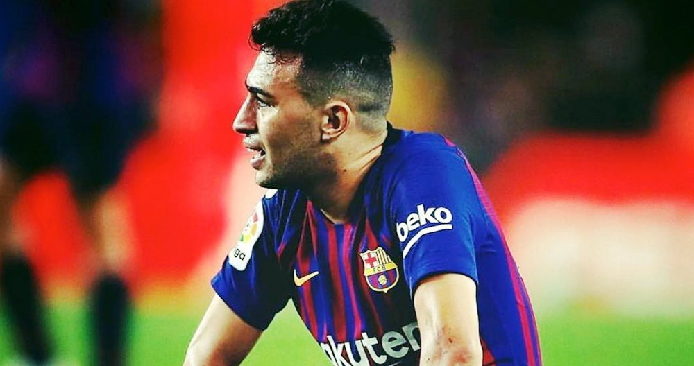 Munir, durante un partido del Barça / INSTAGRAM