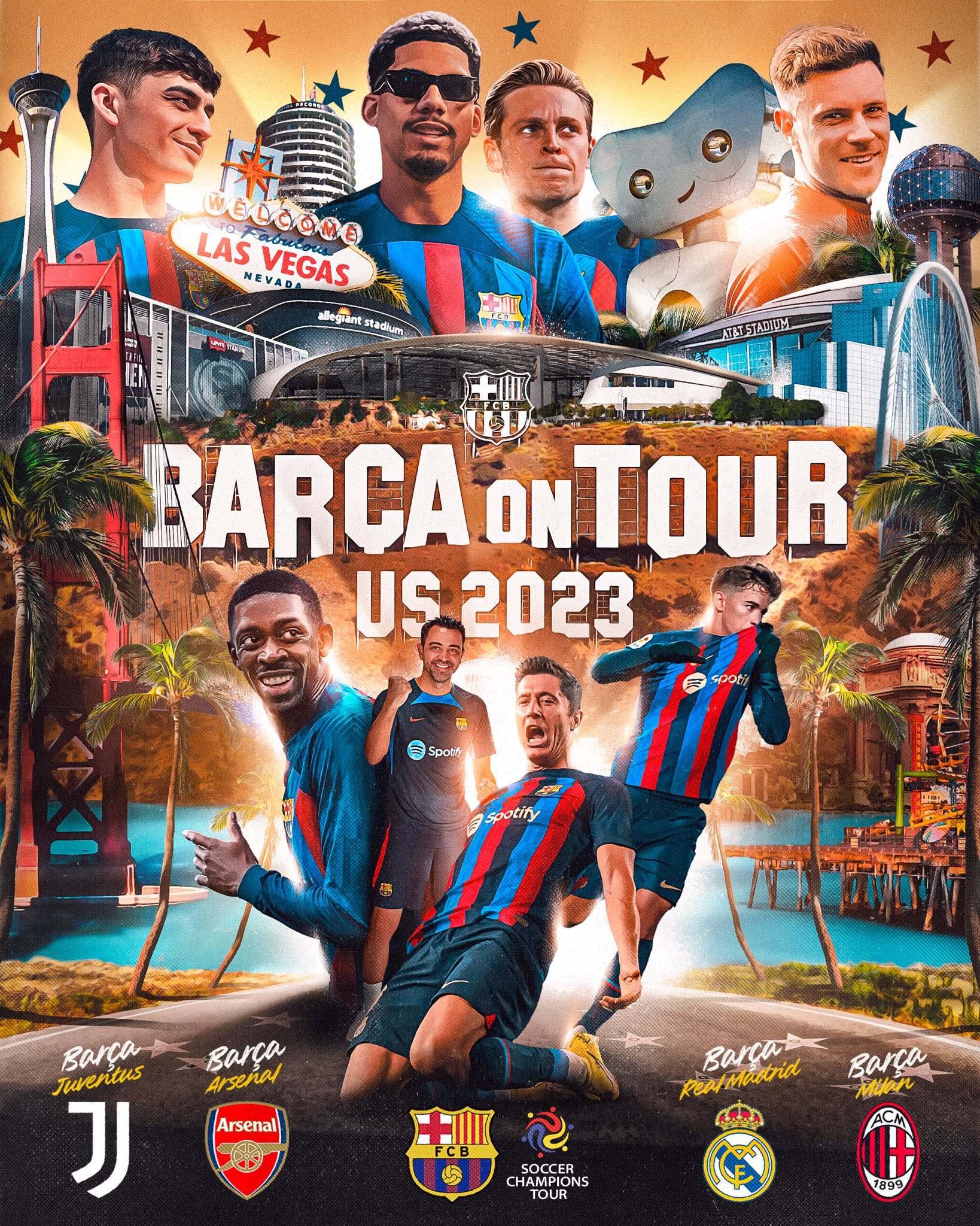 La gira de amistosos del Barça para la pretemporada en Estados Unidos / FCB