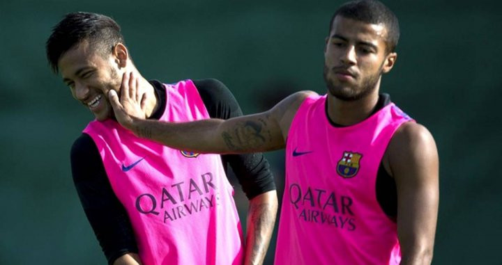 Rafinha bromea con Neymar en su etapa en el Barça | EFE