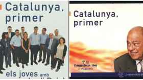 Carteles electorales de CiU con el eslogan Catalunya primer / CG