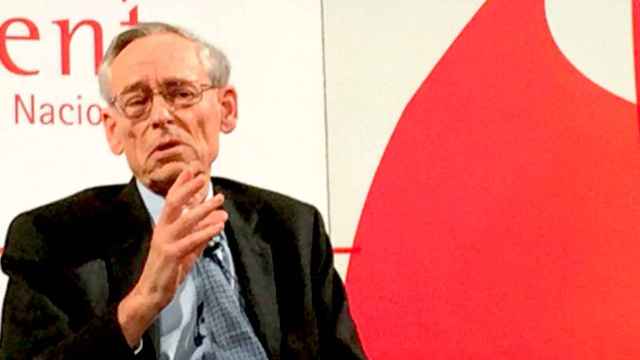 John Elliott, historiador e hispanista británico, en el auditorio de Foment, con una lección al independentismo / CG