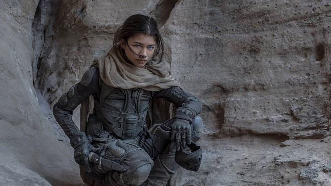 La actriz Zendaya en la nueva adaptación de Dune / WARNER BROS.