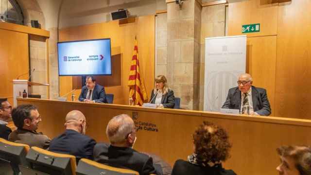 El 'conseller' de Interior de la Generalitat de Cataluña, Joan Ignasi Elena, y la 'consellera' de Cultura, Natàlia Garriga / GOVERN