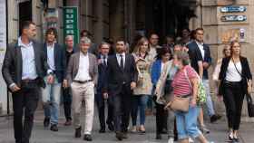 Los consejeros de Junts per Catalunya se dirigen a la reunión extraordinaria del Govern convocada por Pere Aragonès / EUROPA PRESS
