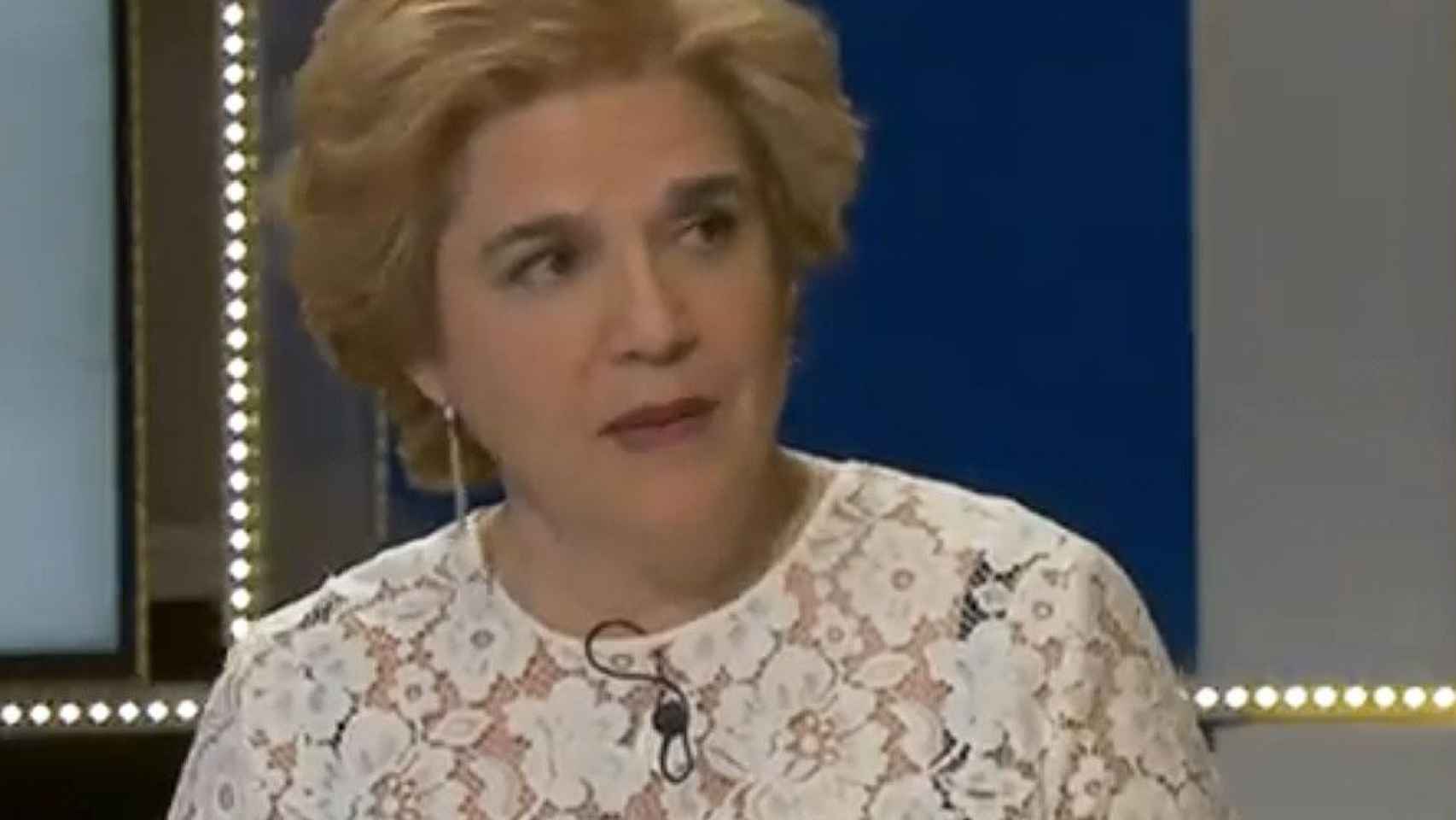 Pilar Rahola, tertuliana y polemista, en el programa de TV3 'Faqs' / CCMA