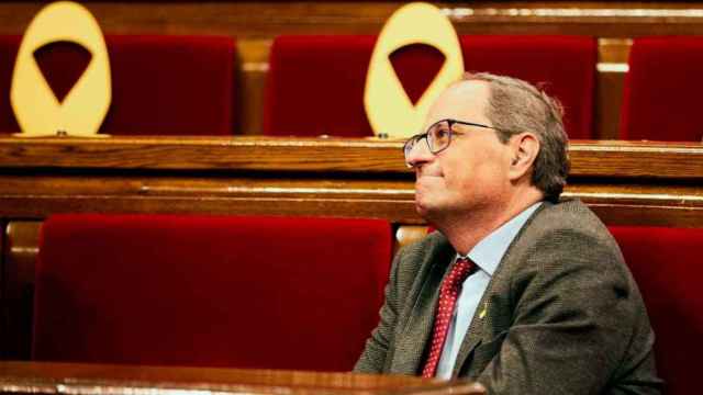 Quim Torra, presidente de la Generalitat, en el Parlament / EFE