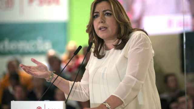 Susana Díaz, la presidenta de la Junta de Andalucía, en un mitin / EFE