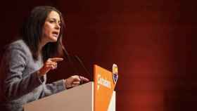 Inés Arrimadas, la líder de Ciudadanos en el acto del partido en Reus para celebrar el primer aniversario del 8-O / C's