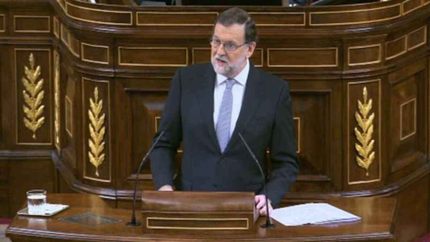 Mariano Rajoy, líder del PP, en la sesión de investidura.