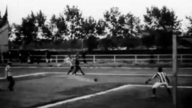 Fotograma del Espanyol-Duncan de 1911, el partido de fútbol en España más antiguo que se conserva en película
