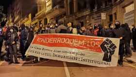 Manifestación de los okupas de Vallvidrera que defiende un concejal de Barcelona / TWITTER